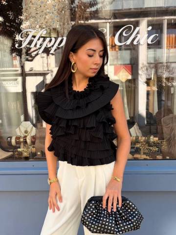 Top Froufrou Noir 
