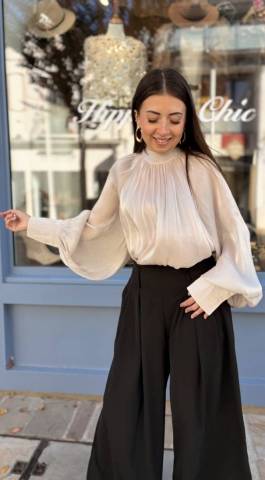 Blouse satine - cru