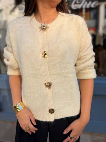 Cardigan Soleil - cru