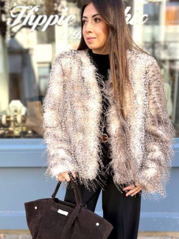 Manteau fourrure - Shana Gris