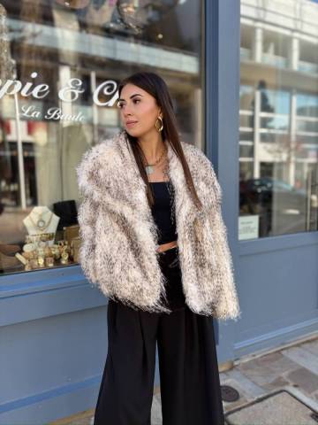 Manteau fourrure - Shana Gris